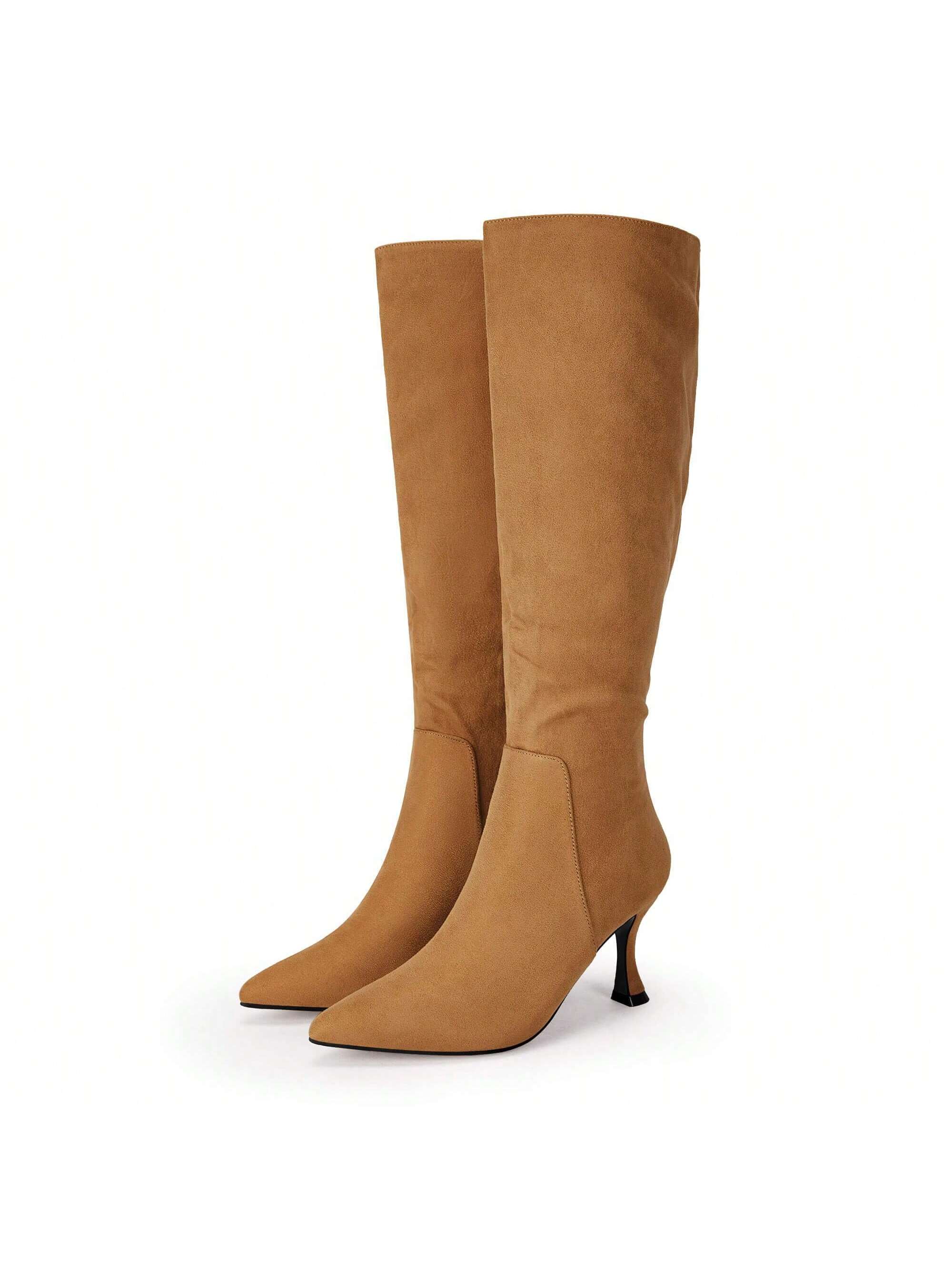 In Brown Women Knee-High Boots