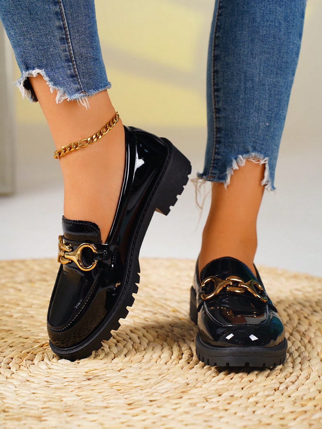 In Black Women Wedges & Flatform