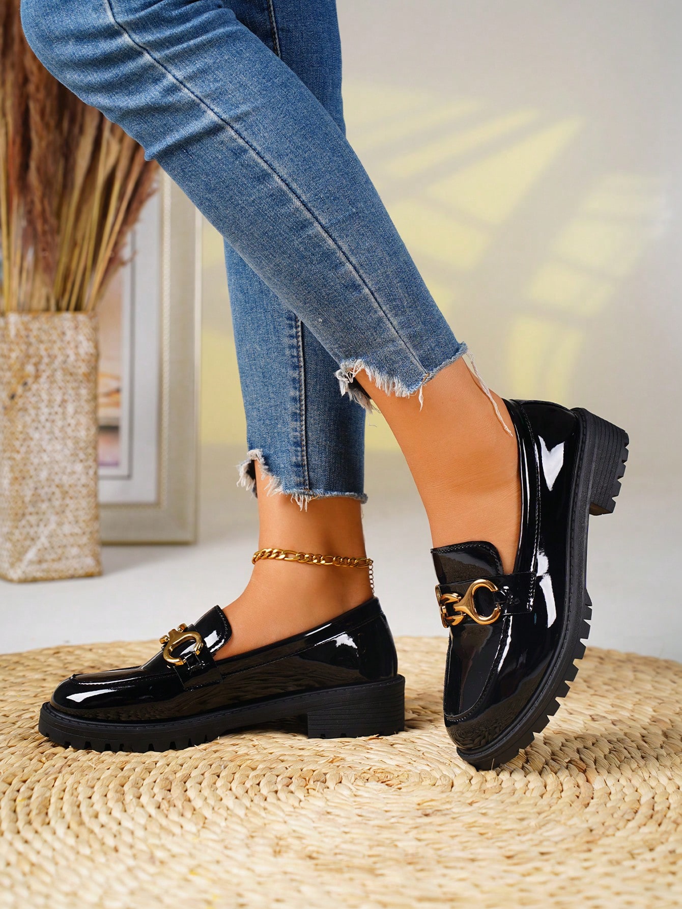 In Black Women Wedges & Flatform