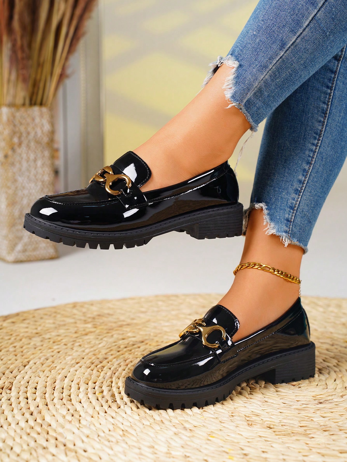 In Black Women Wedges & Flatform