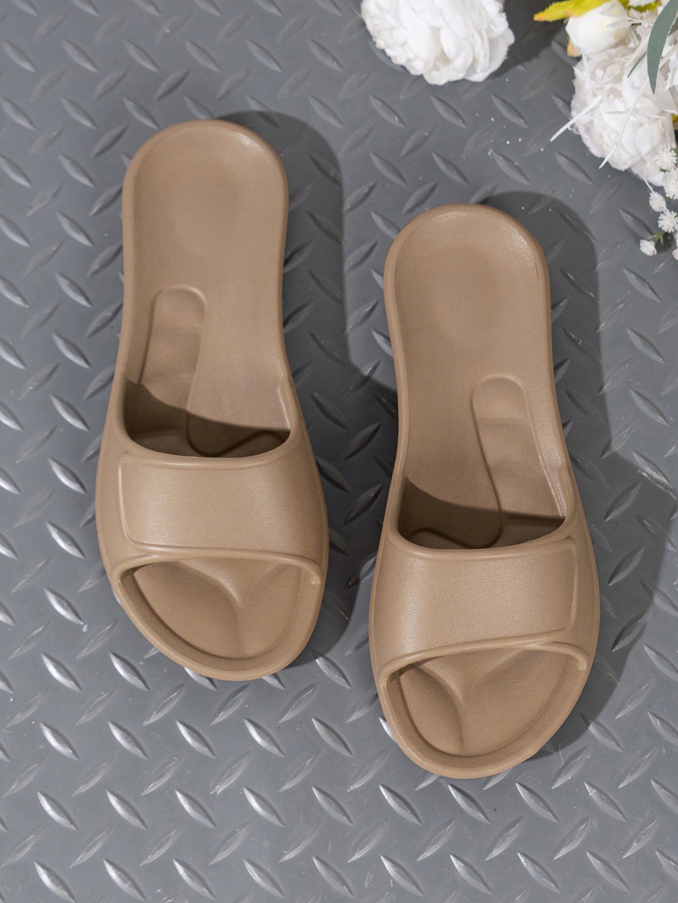 In Khaki Women Slides