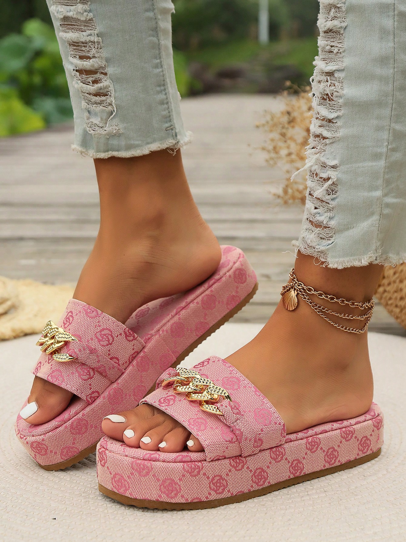 In Pink Women Platforms & Wedge Sandals