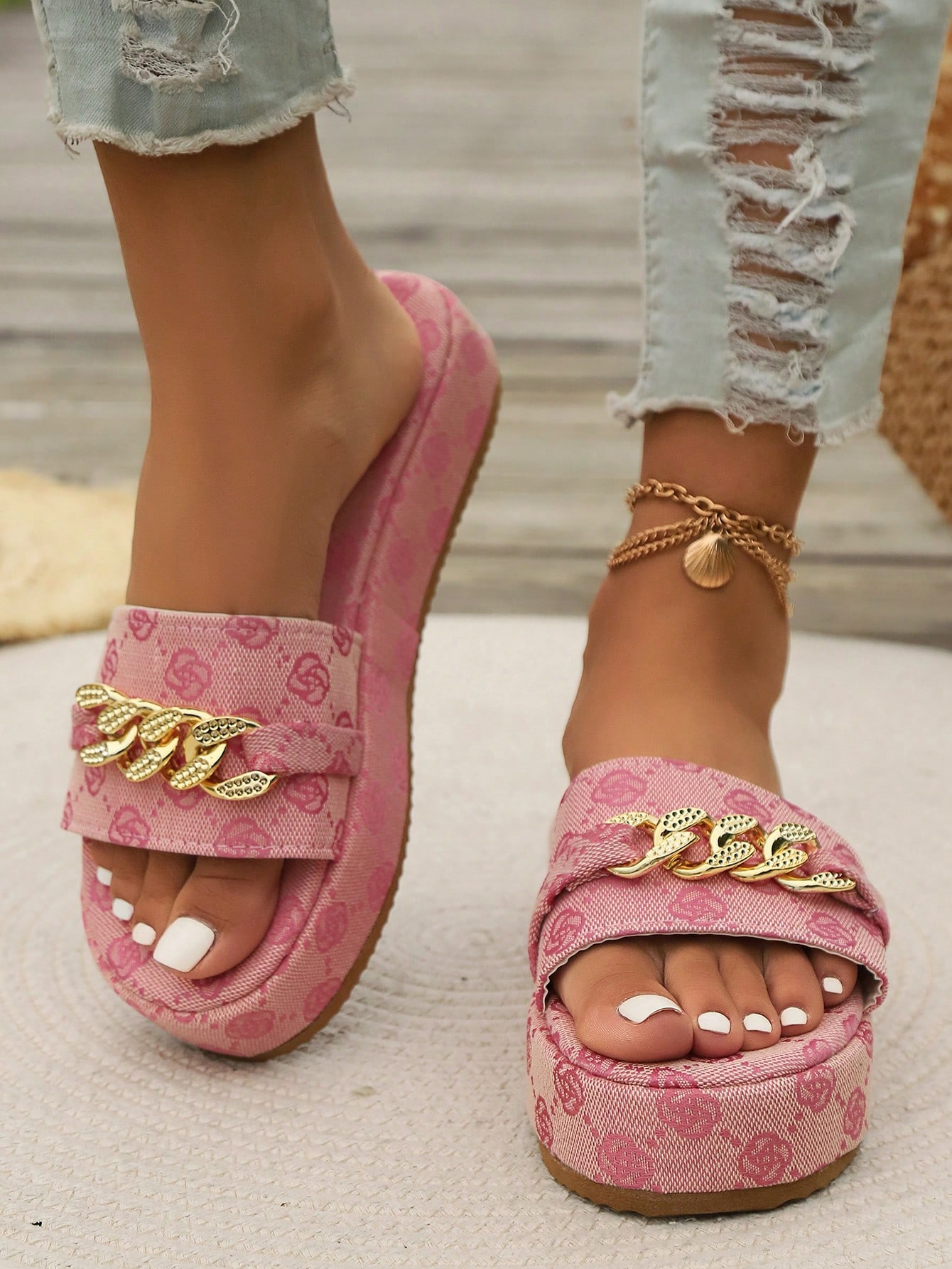 In Pink Women Platforms & Wedge Sandals