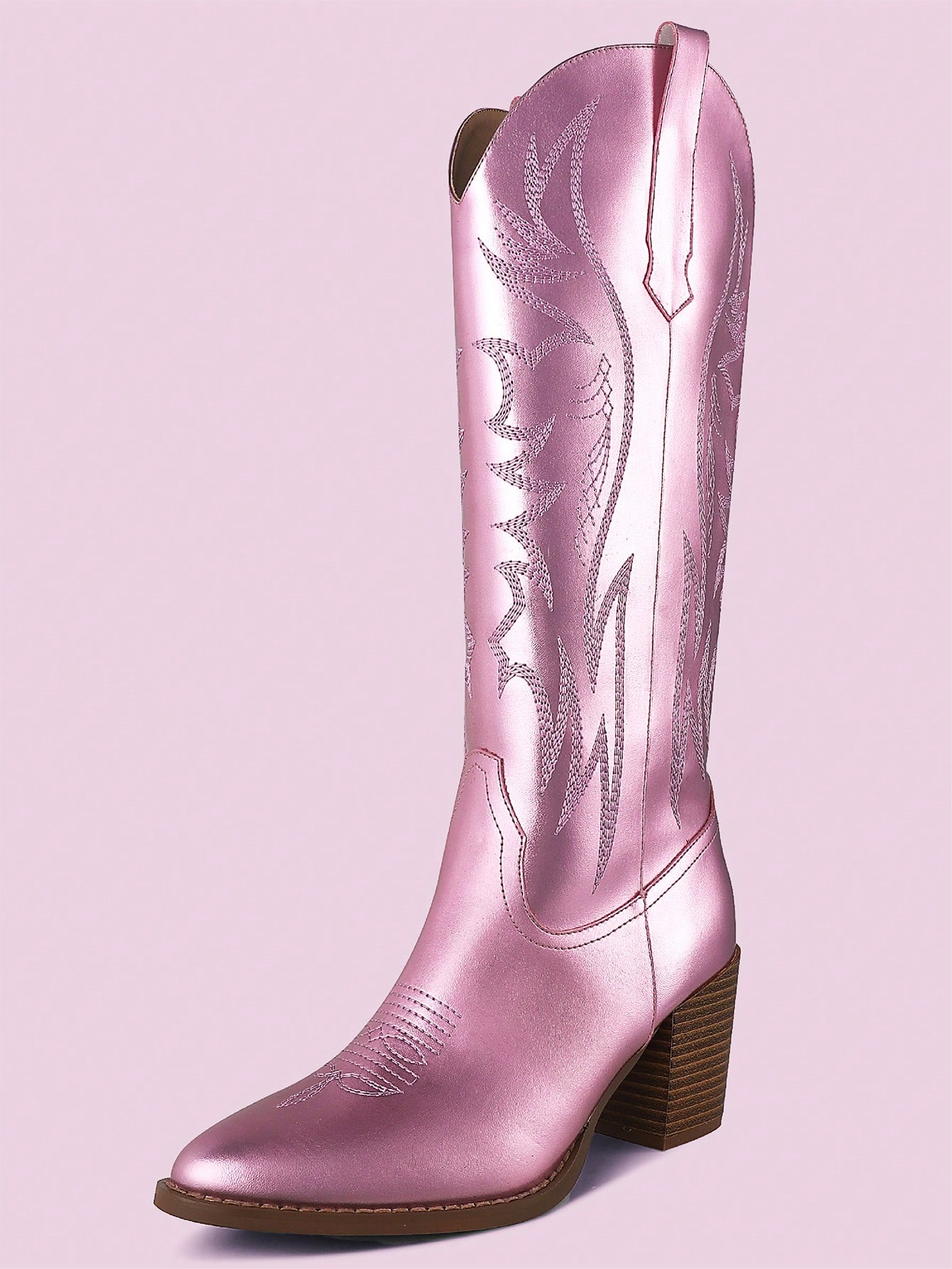 In Pink Women Knee-High Boots