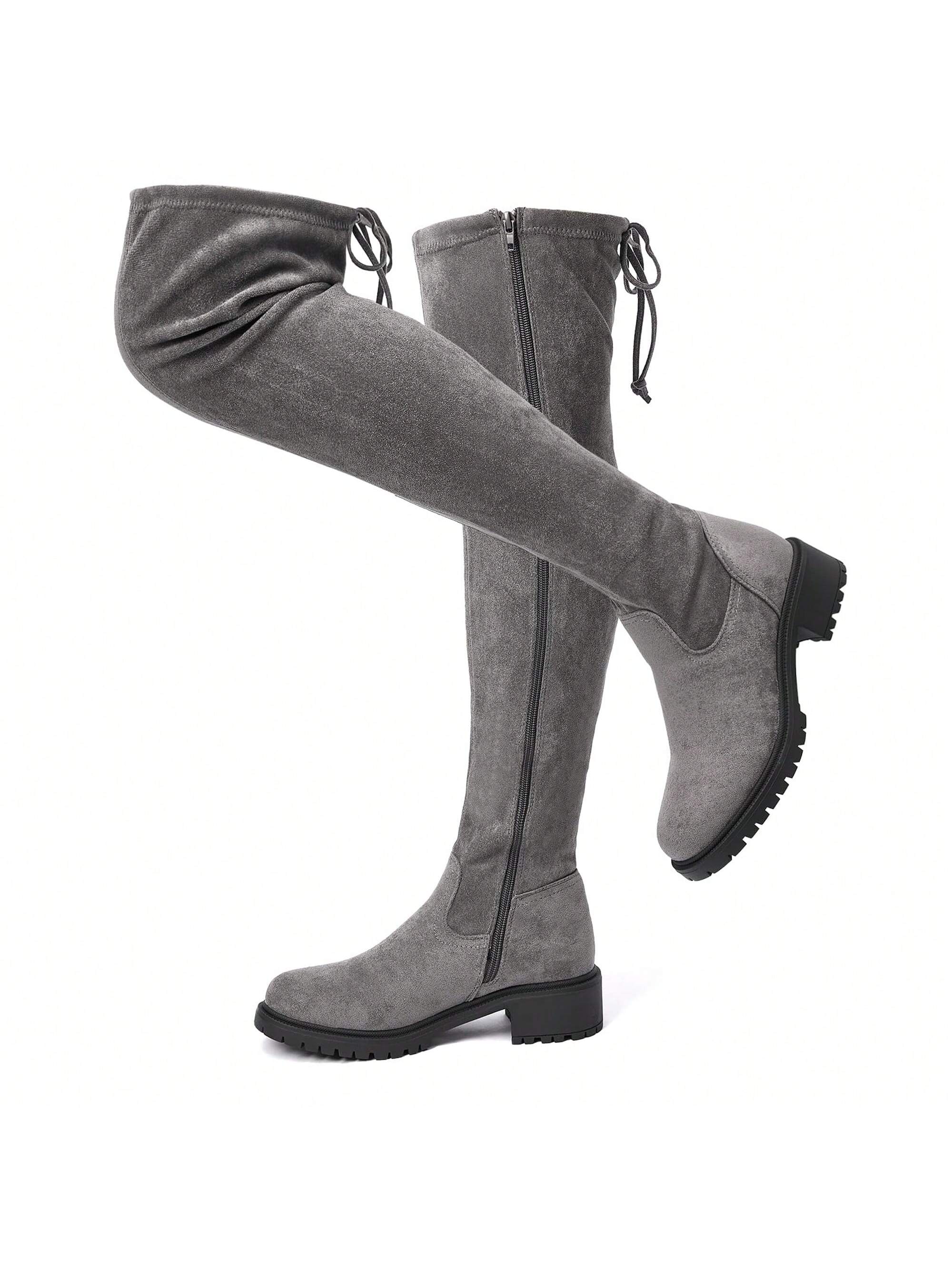 In Grey Women Fashion Boots