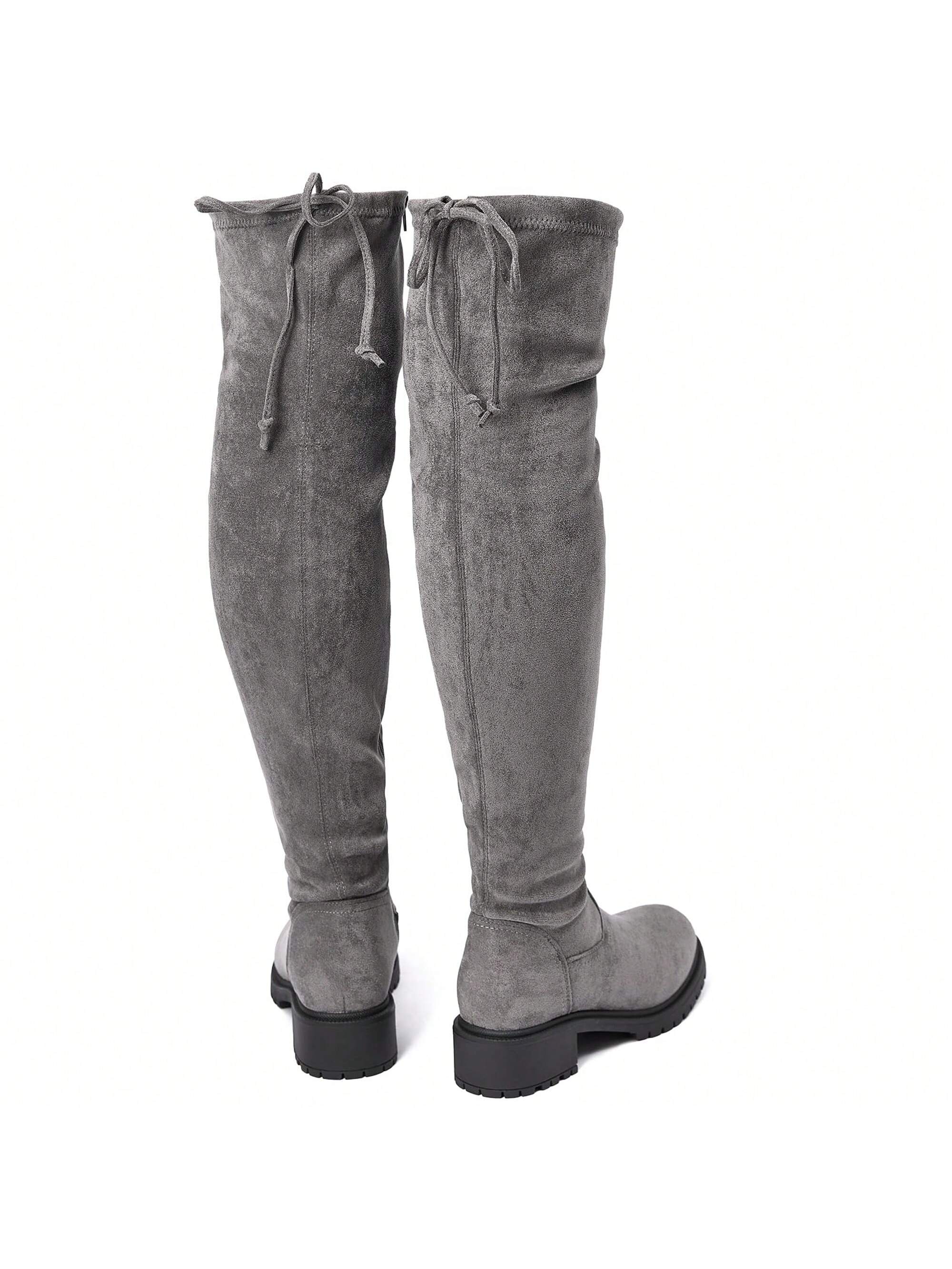 In Grey Women Fashion Boots