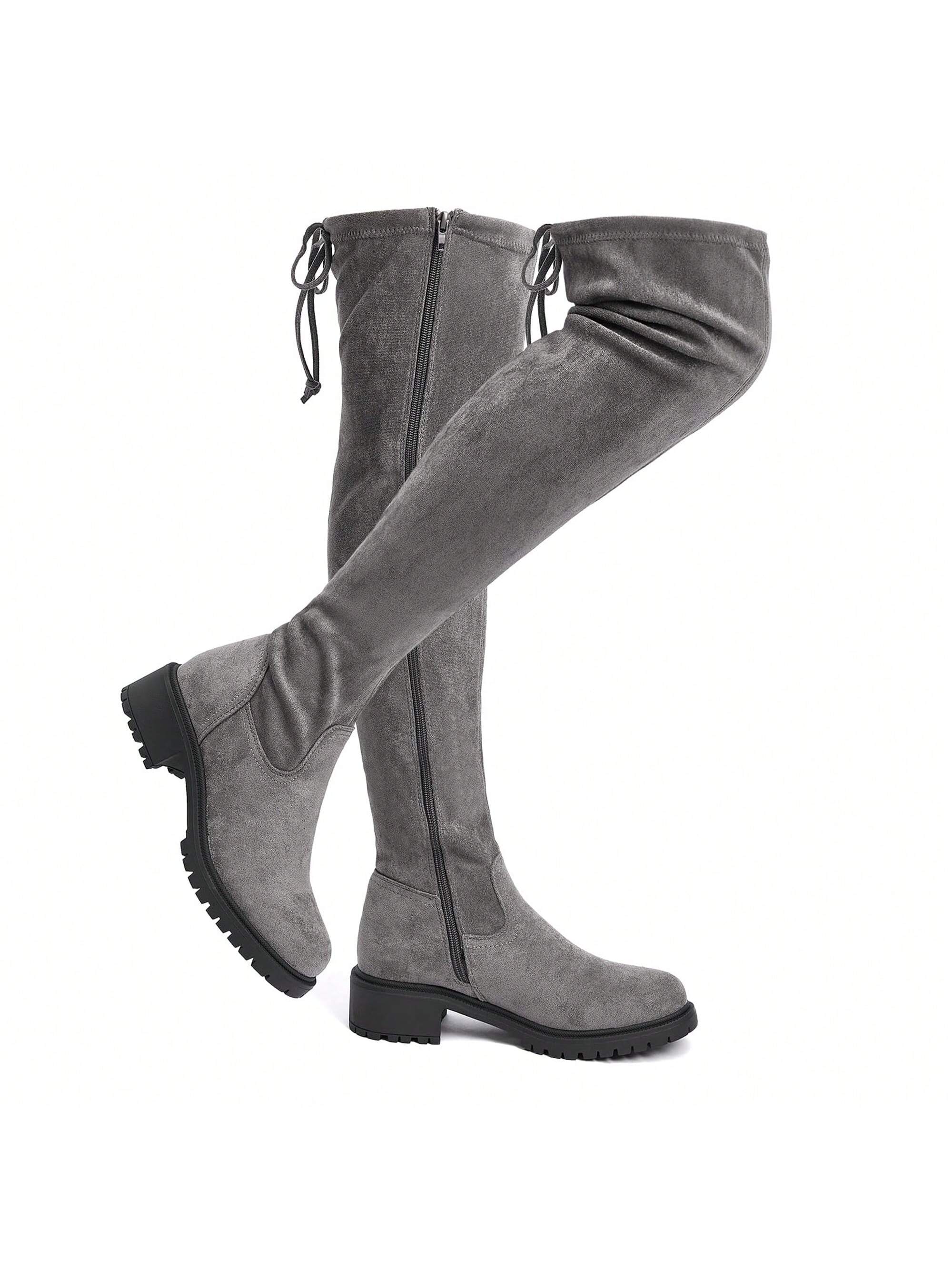 In Grey Women Fashion Boots