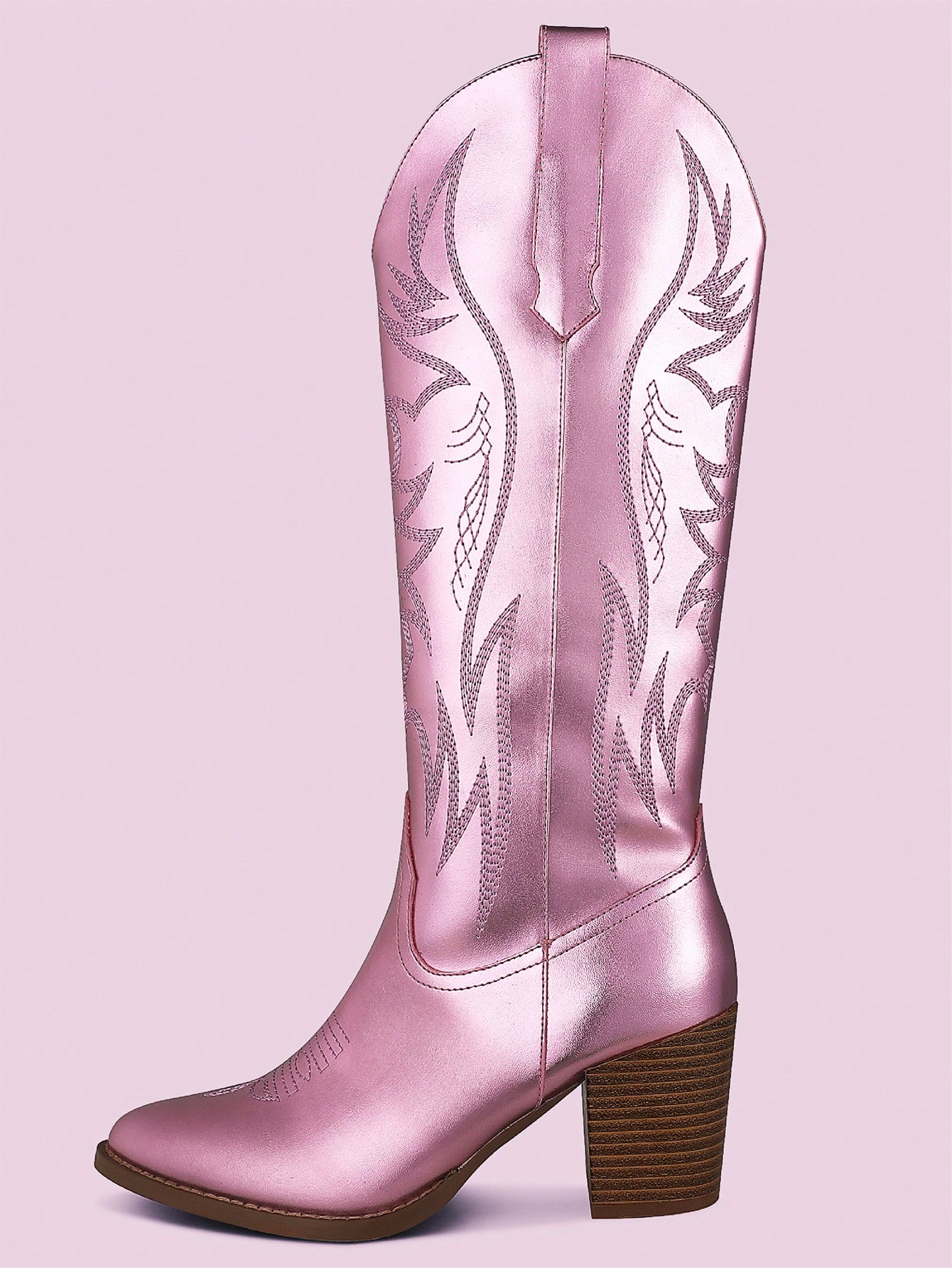 In Pink Women Knee-High Boots