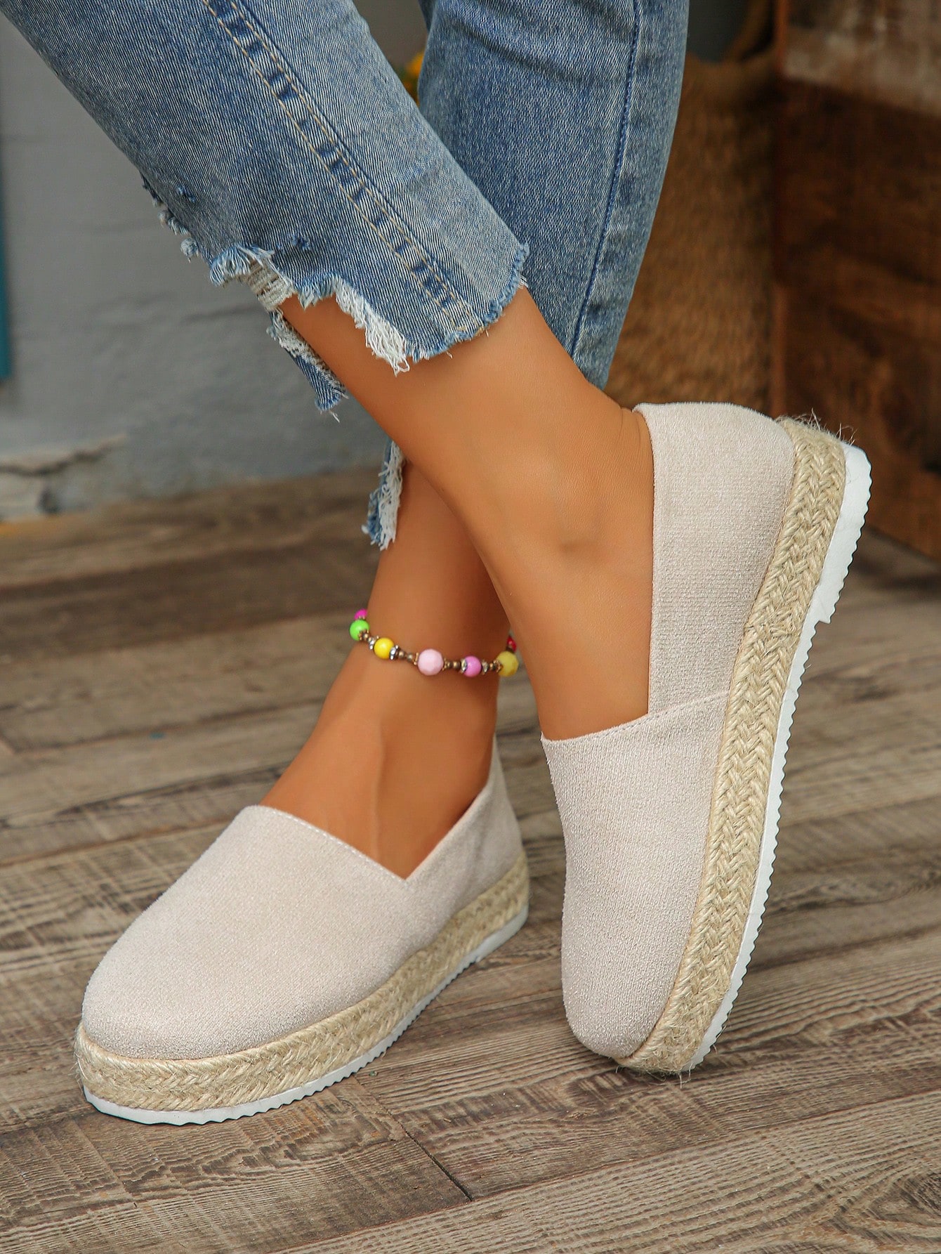 In Beige Women Wedges & Flatform