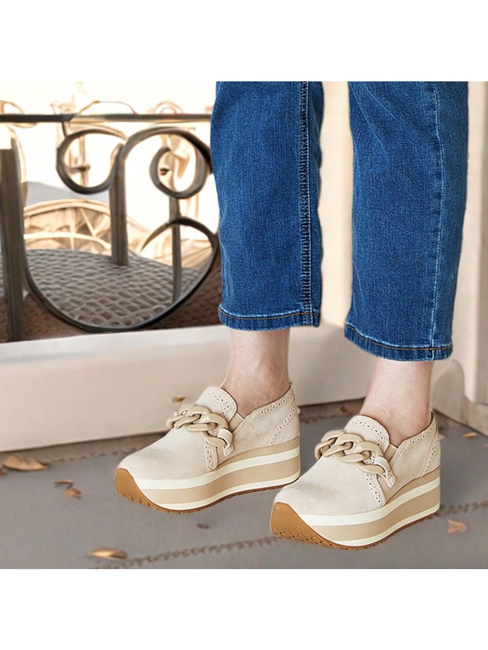 In Apricot Women Wedges & Flatform