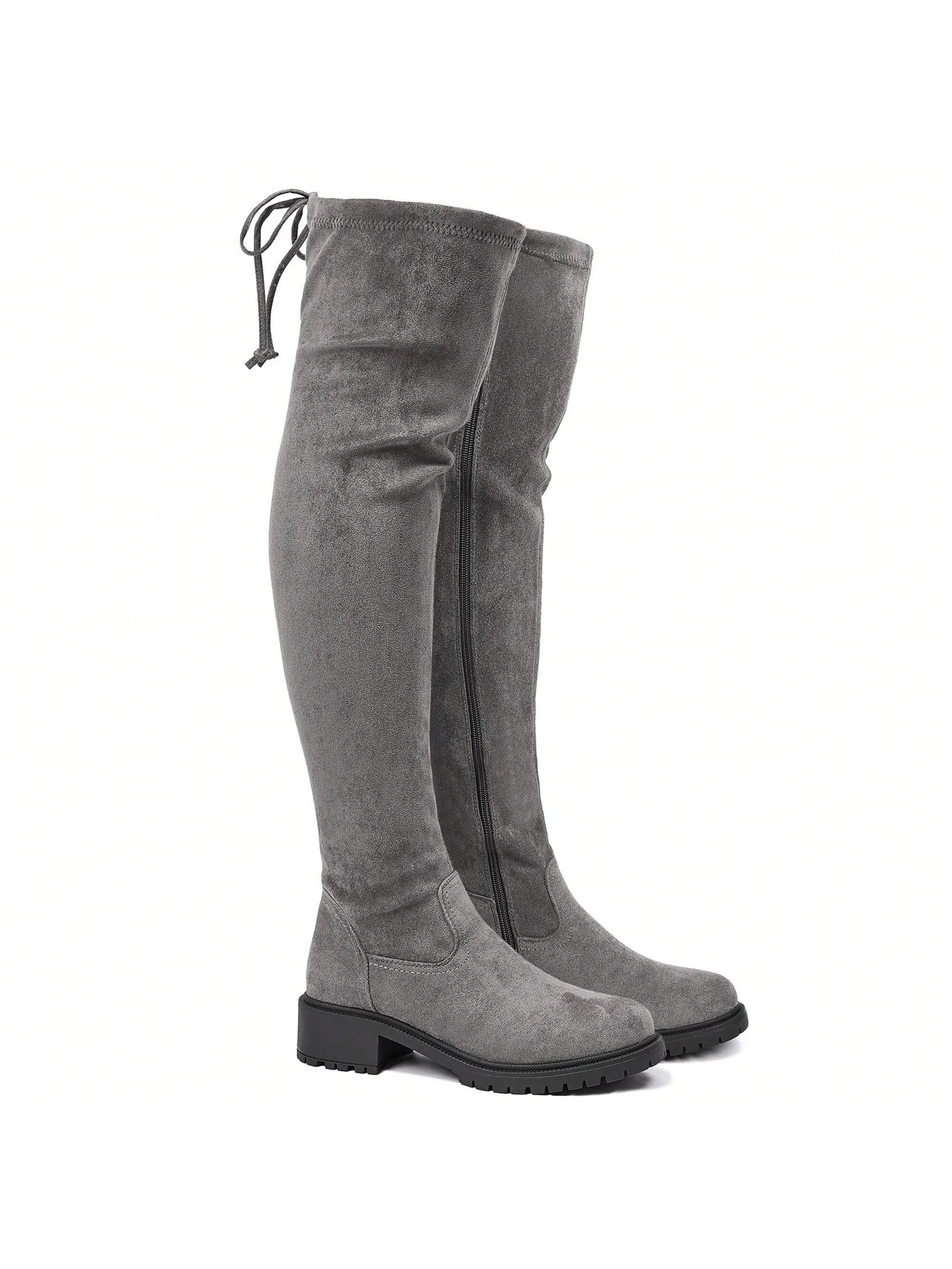 In Grey Women Fashion Boots