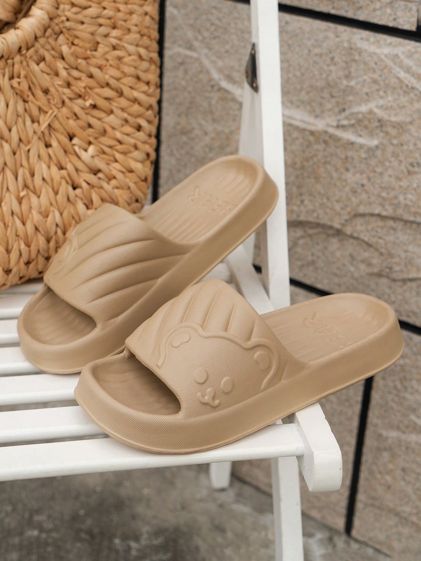 In Khaki Women Slides