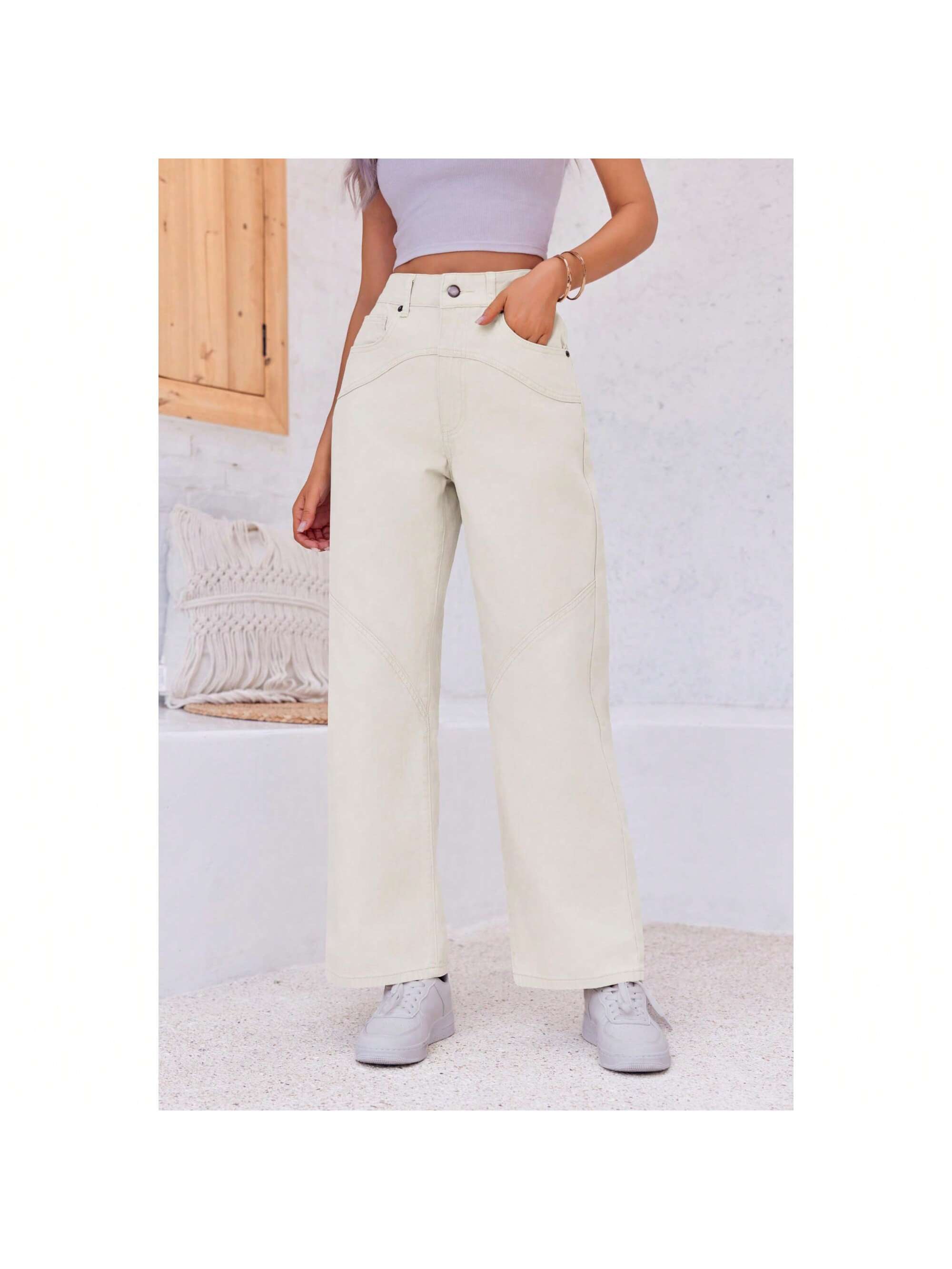 In Beige Women Pants