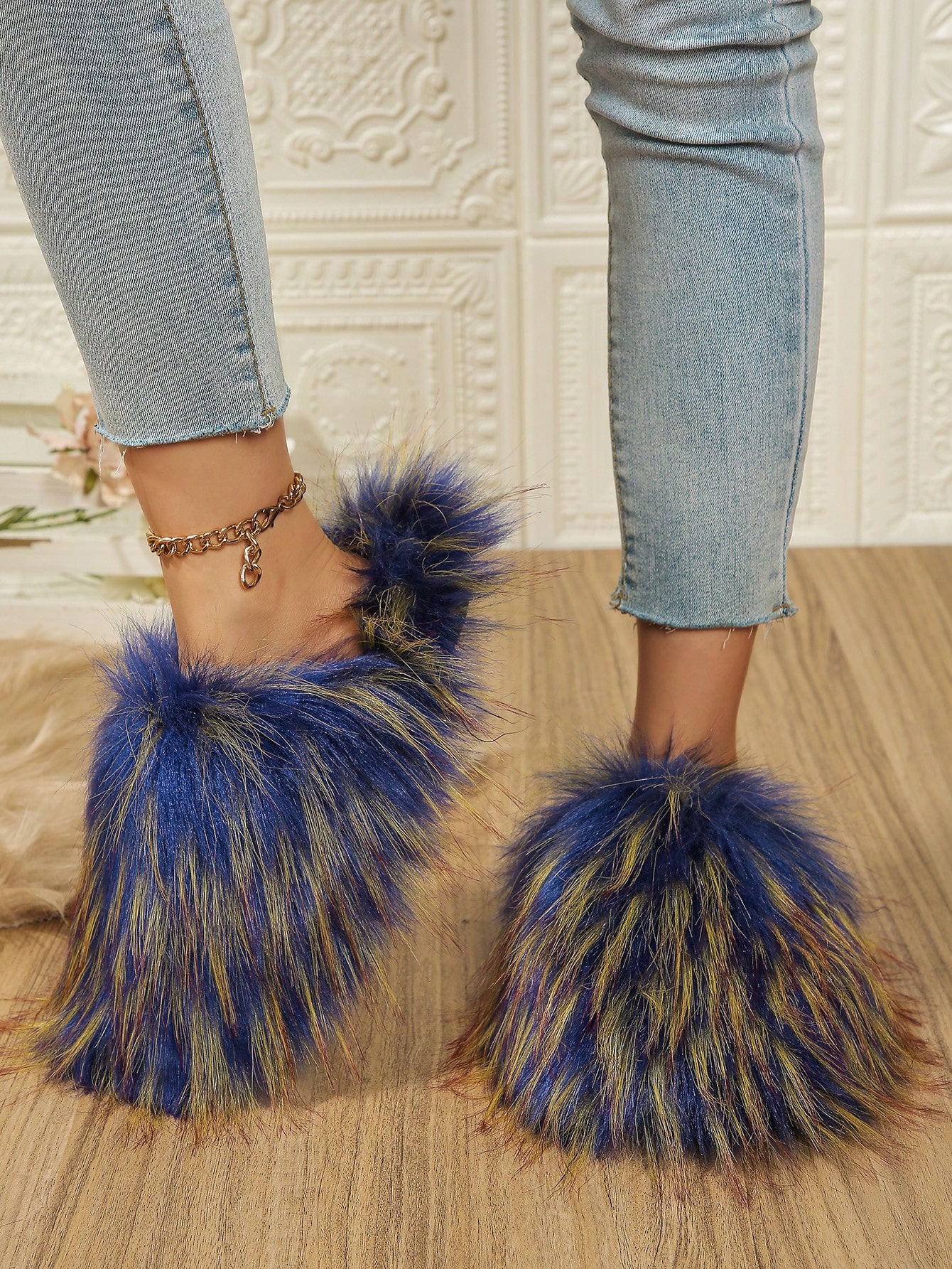 In Blue Women Slippers