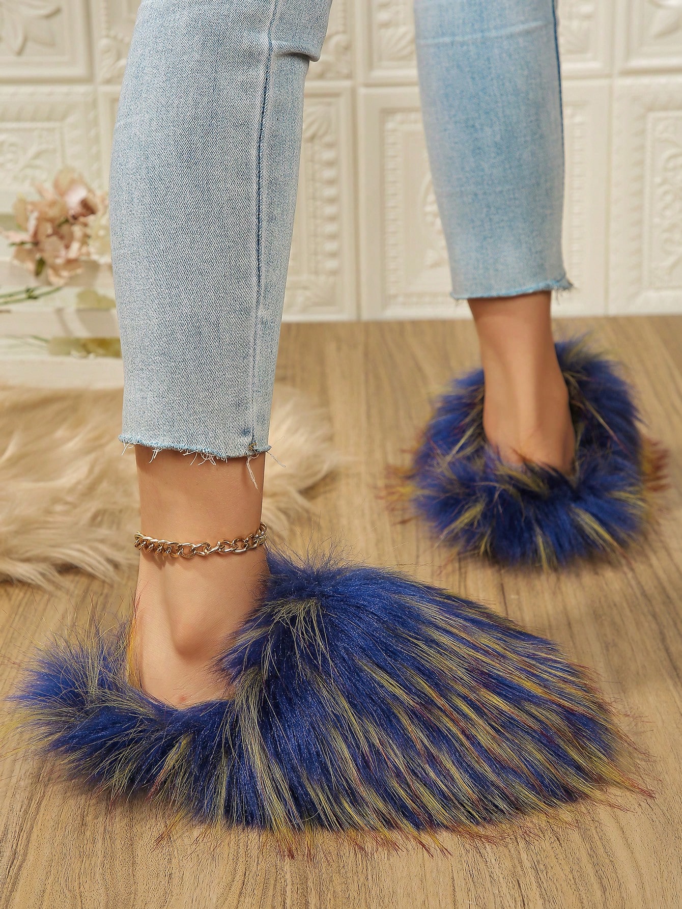 In Blue Women Slippers