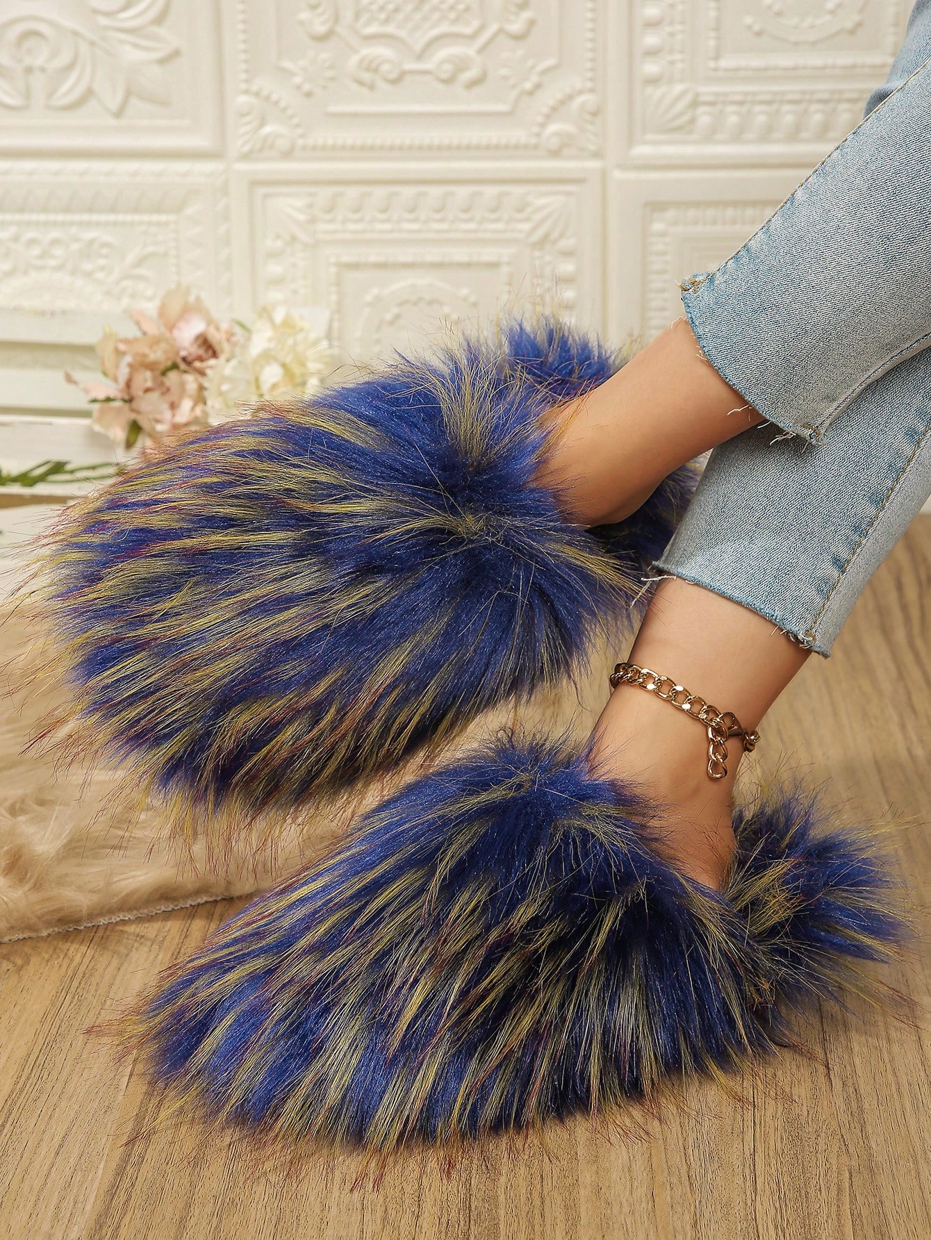 In Blue Women Slippers