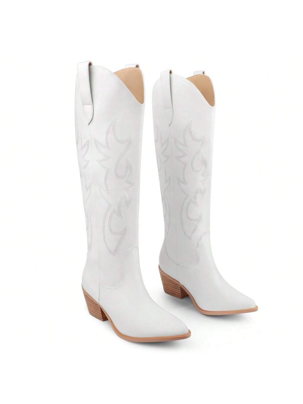 In White Women Knee-High Boots