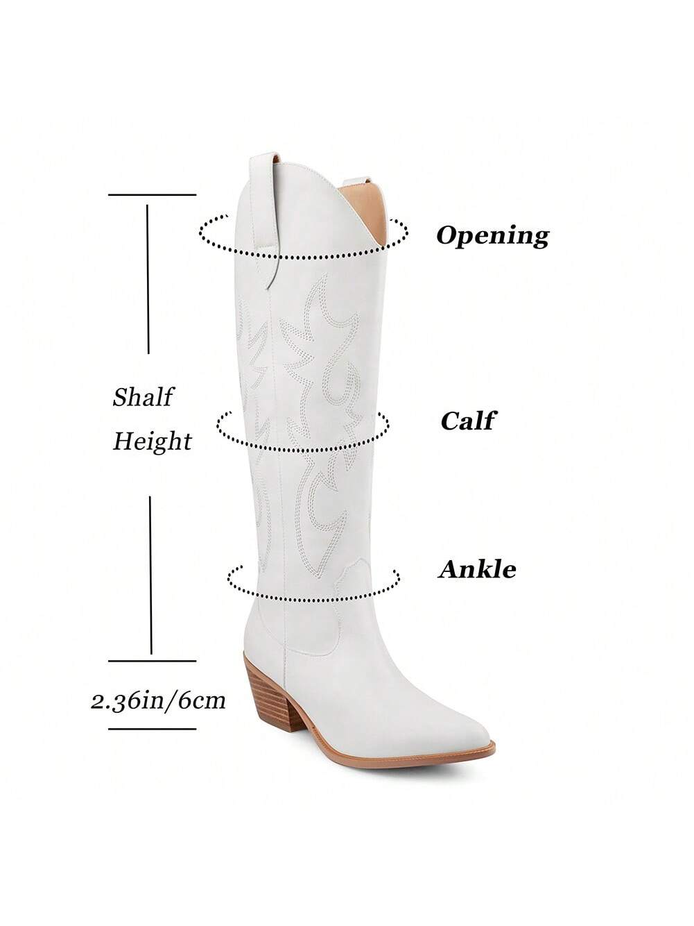 In White Women Knee-High Boots