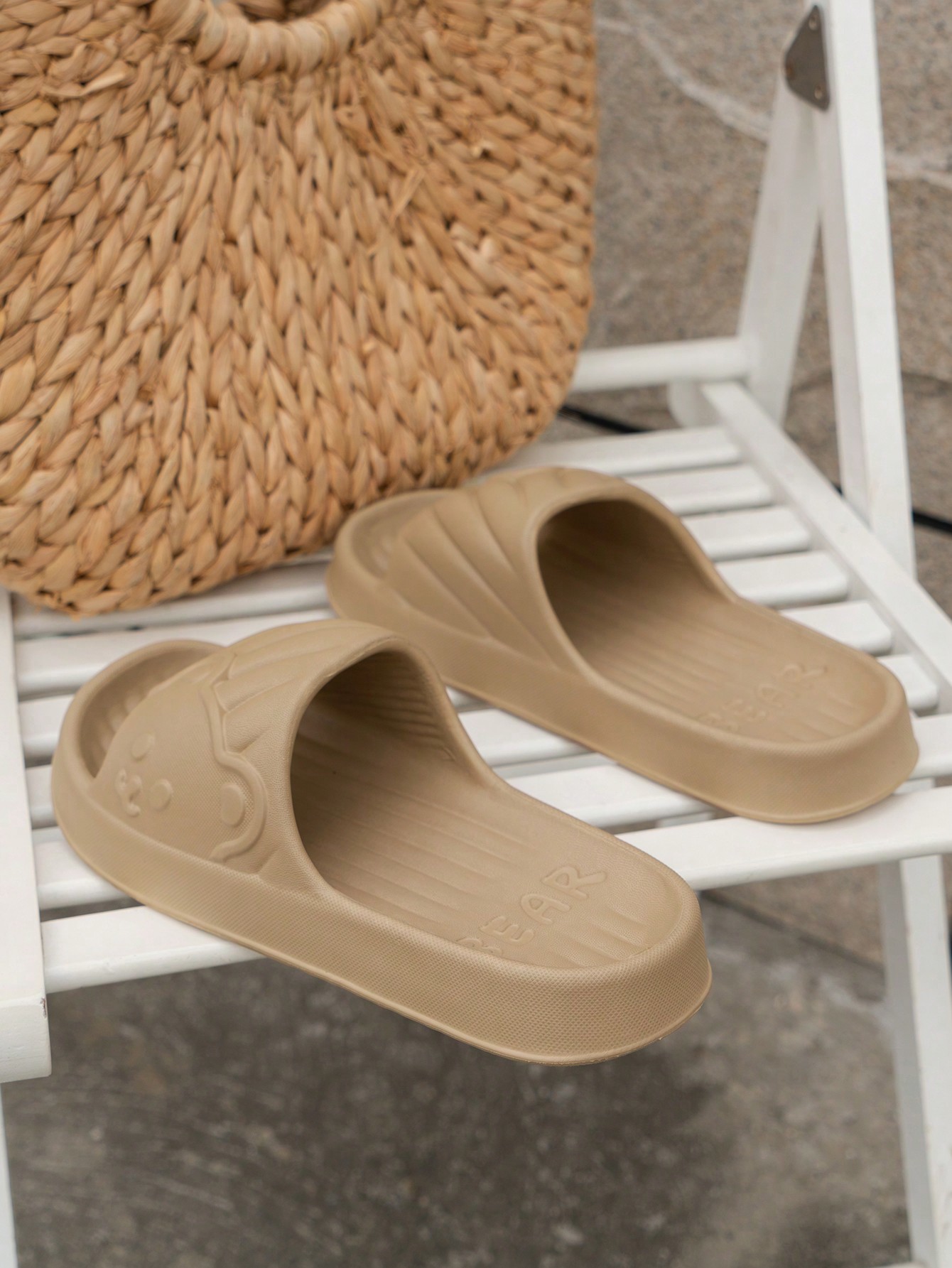 In Khaki Women Slides