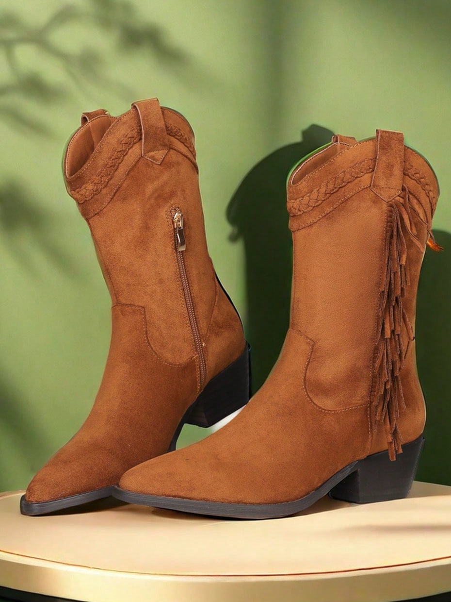 In Brown Women Mid-Calf Boots