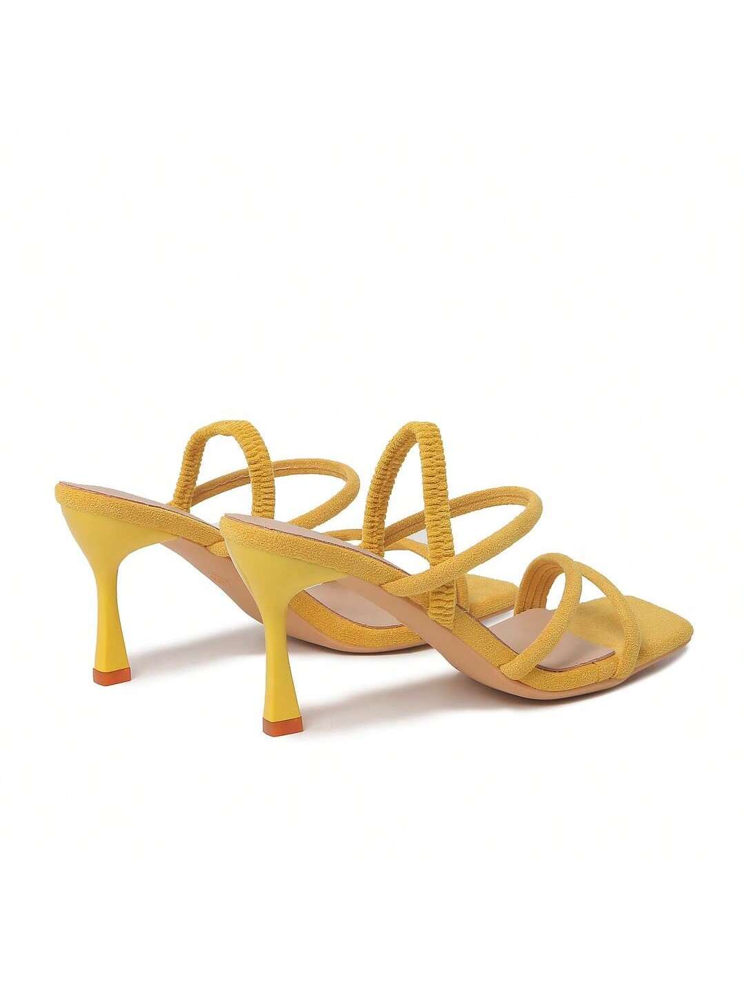 In Yellow Women Heeled Sandals