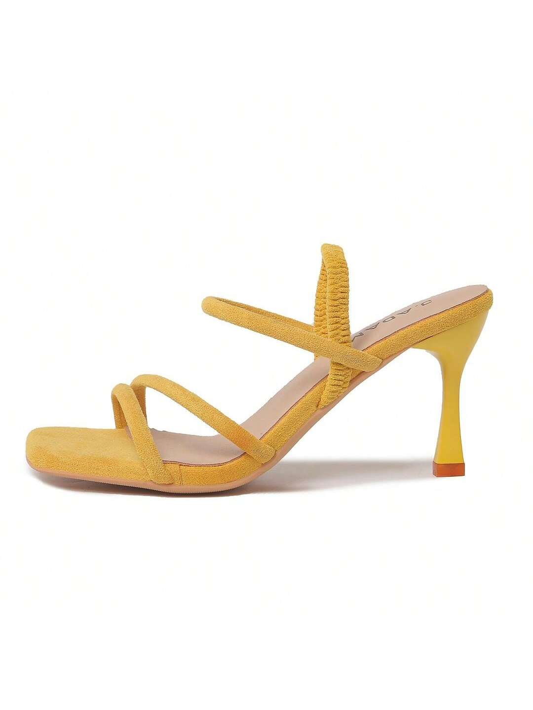 In Yellow Women Heeled Sandals