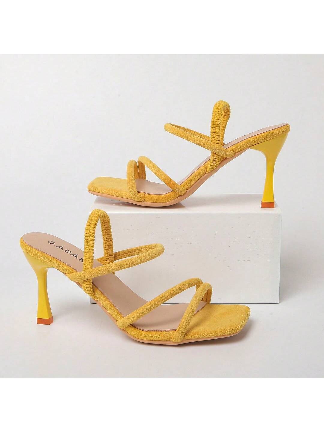 In Yellow Women Heeled Sandals