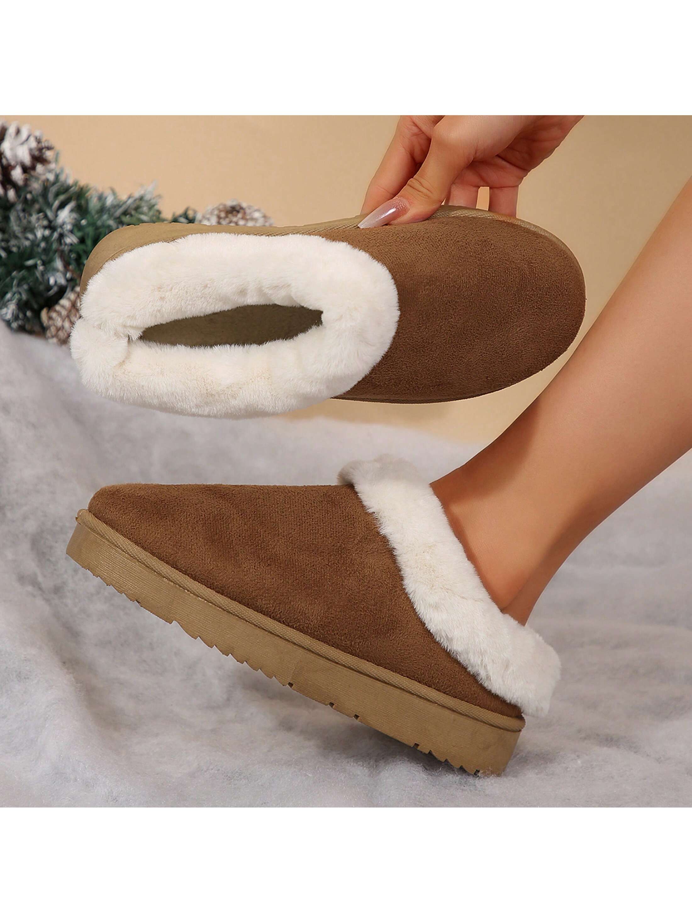 In Khaki Women Home Slippers