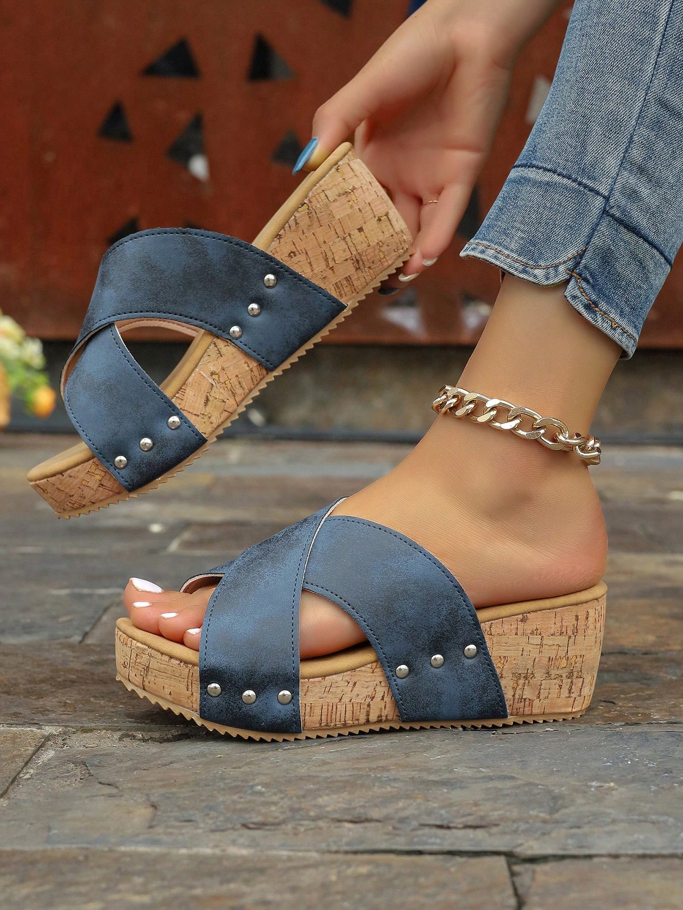 In Blue Women Platforms & Wedge Sandals