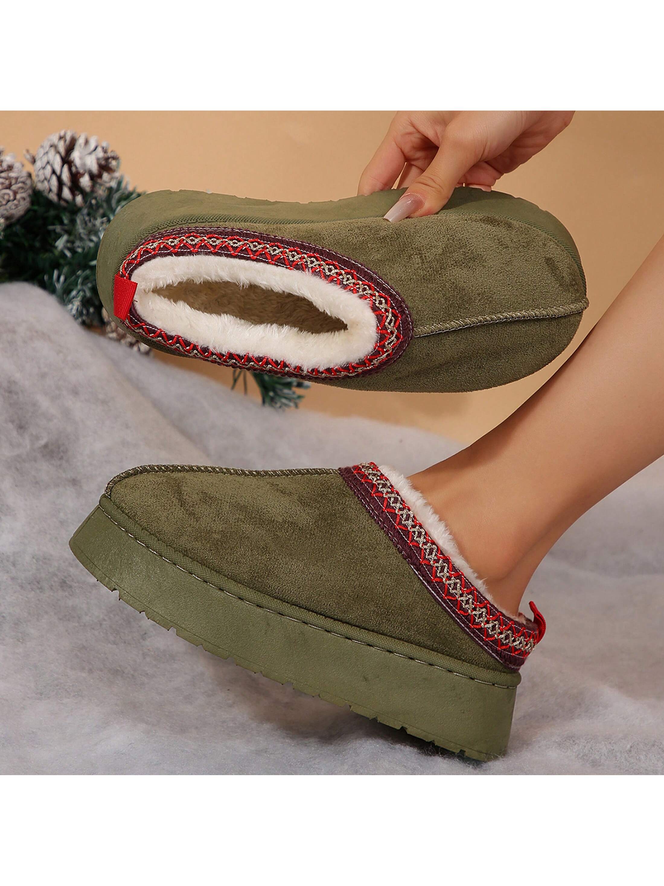 In Khaki Women Home Slippers