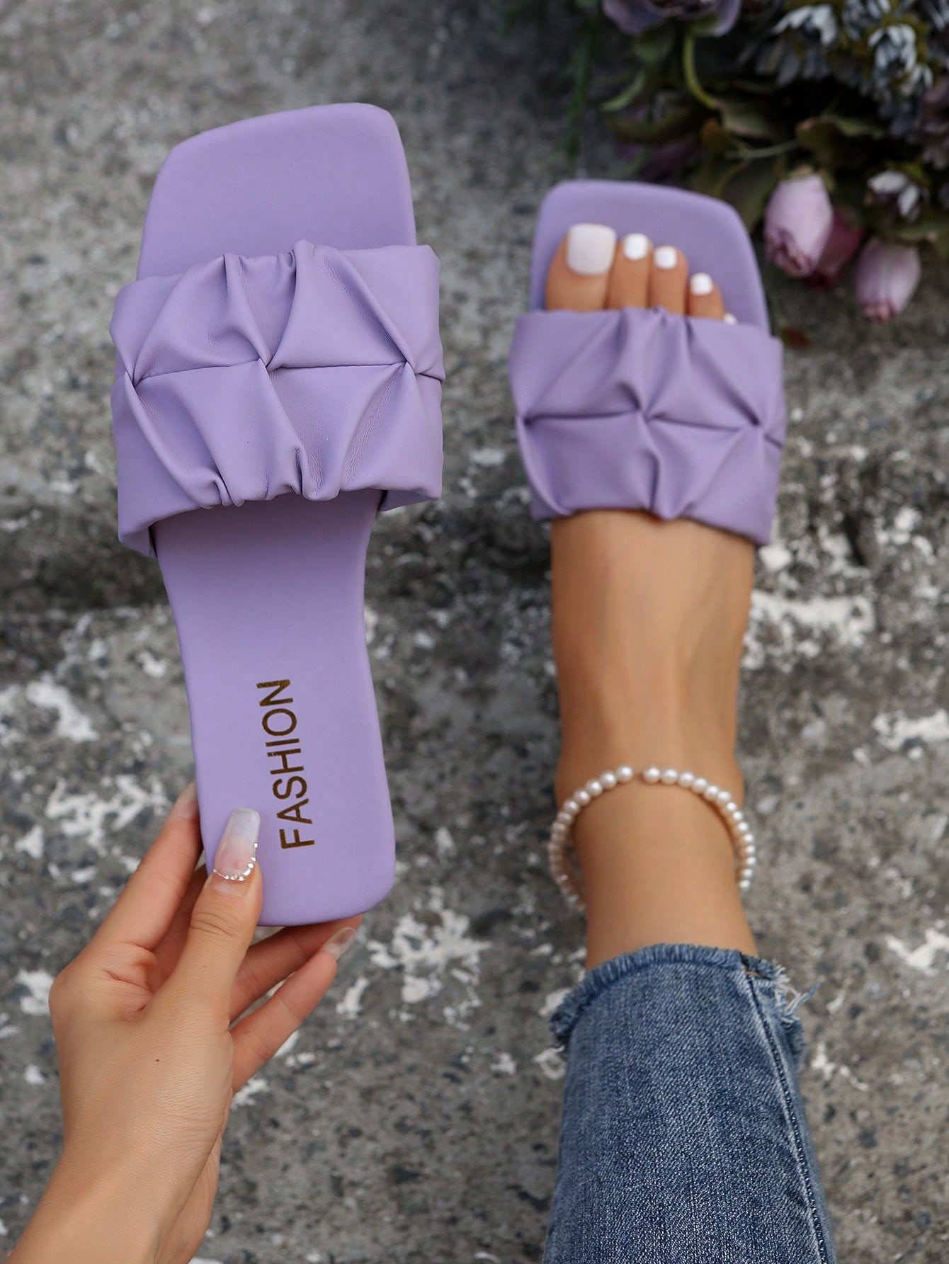 In Mauve Purple Women Shoes