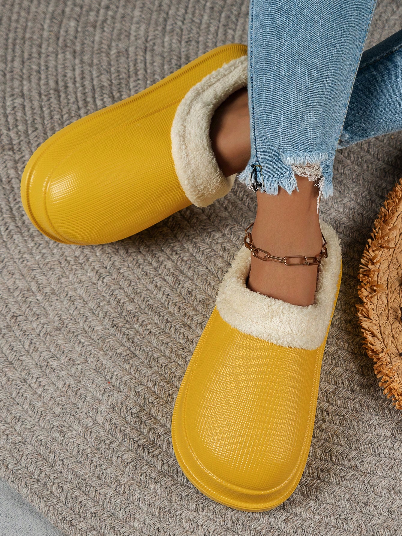 In Yellow Women Home Slippers