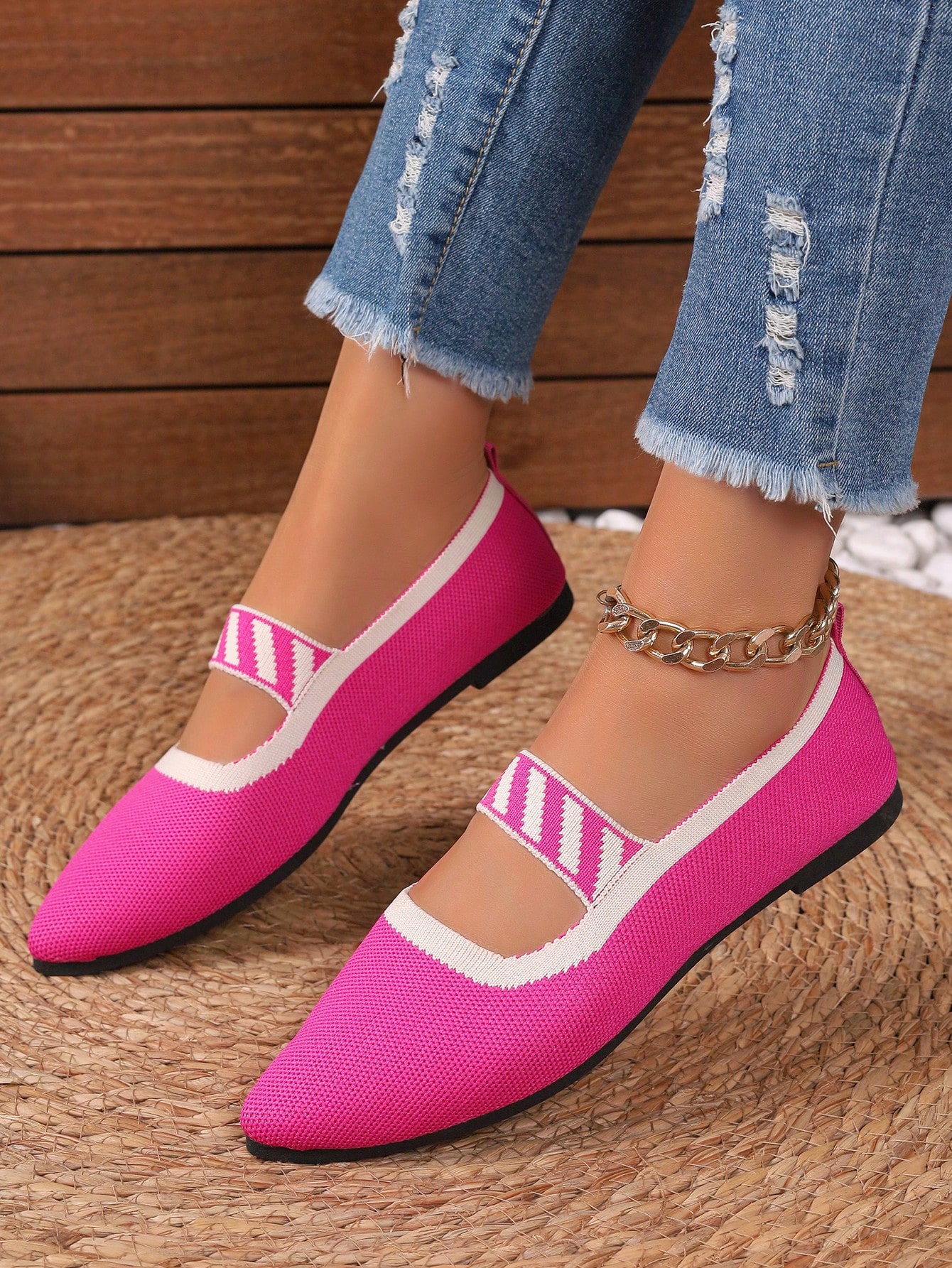 In Hot Pink Women Flats