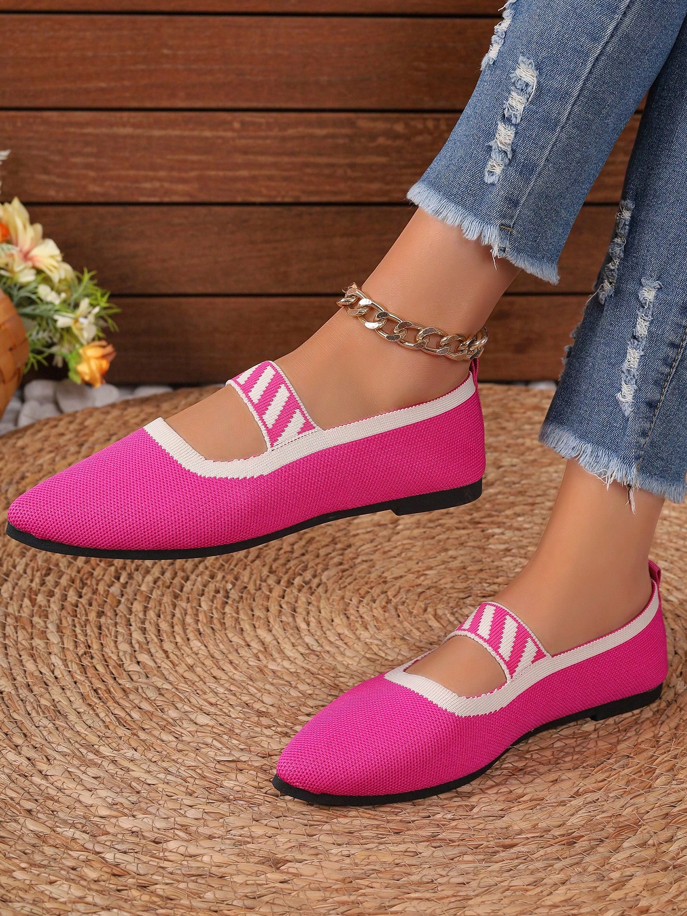 In Hot Pink Women Flats