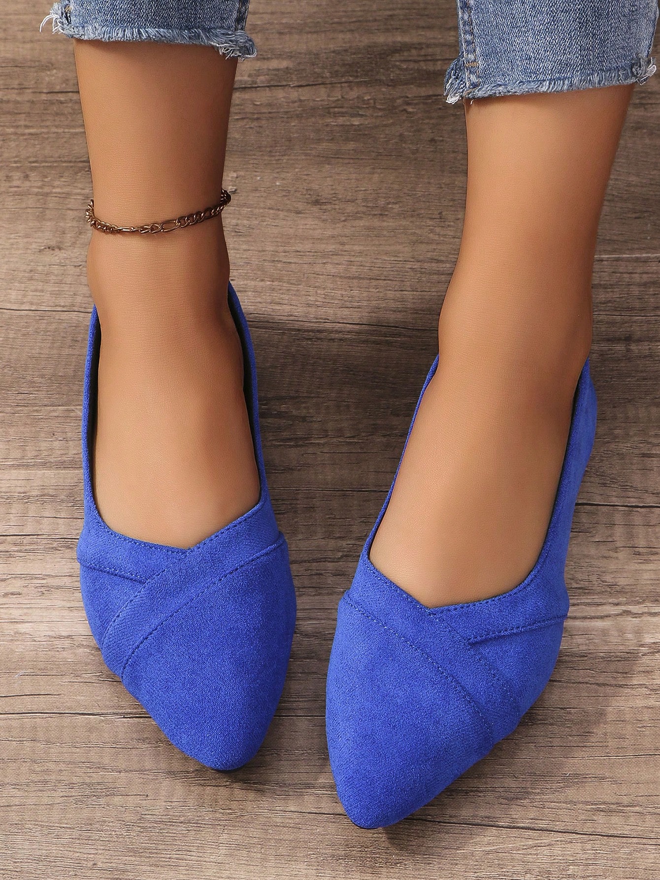 In Royal Blue Women Flats