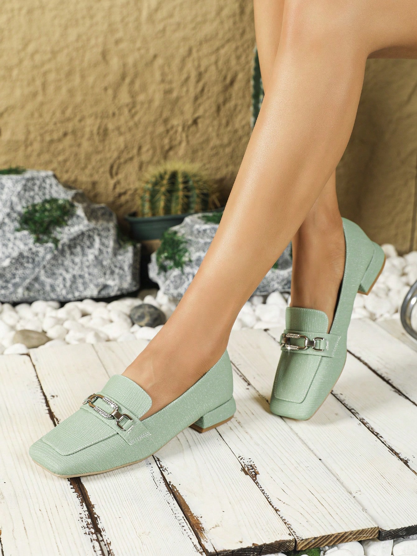 In Mint Green Women Shoes