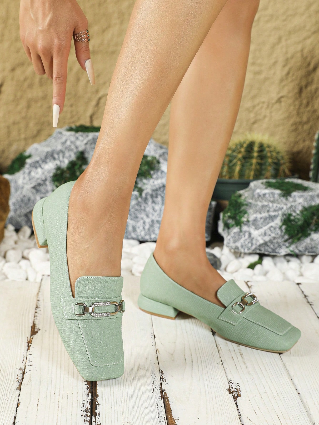 In Mint Green Women Shoes