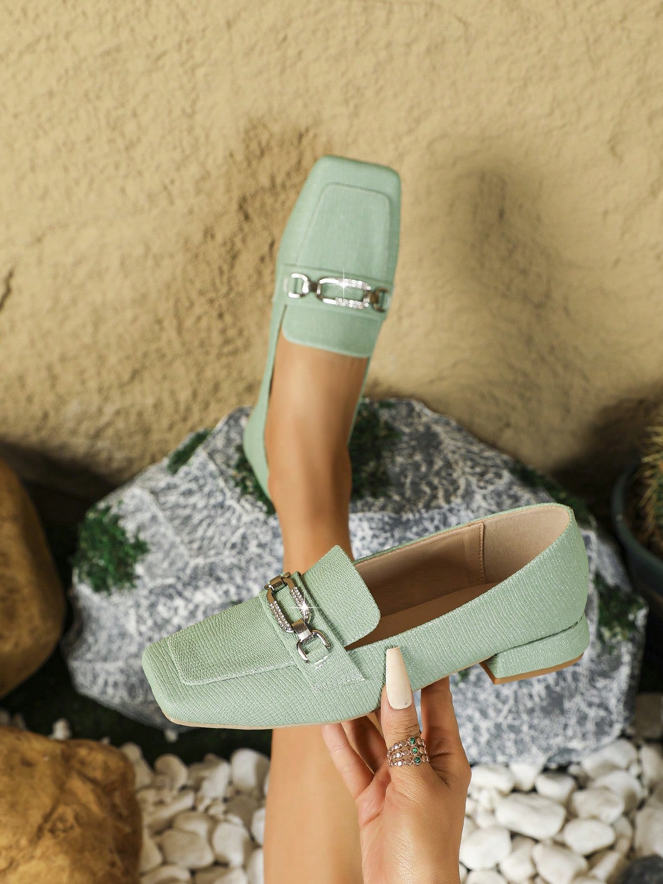 In Mint Green Women Shoes