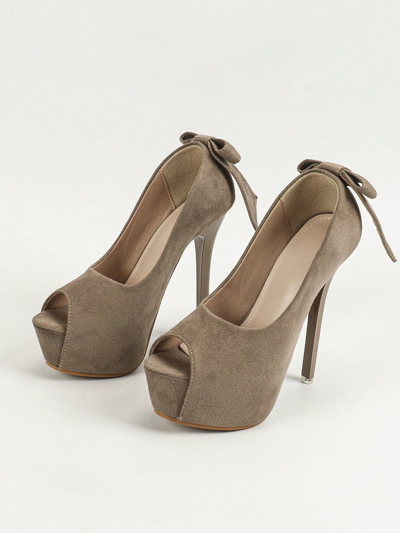 In Khaki Women Heeled Sandals