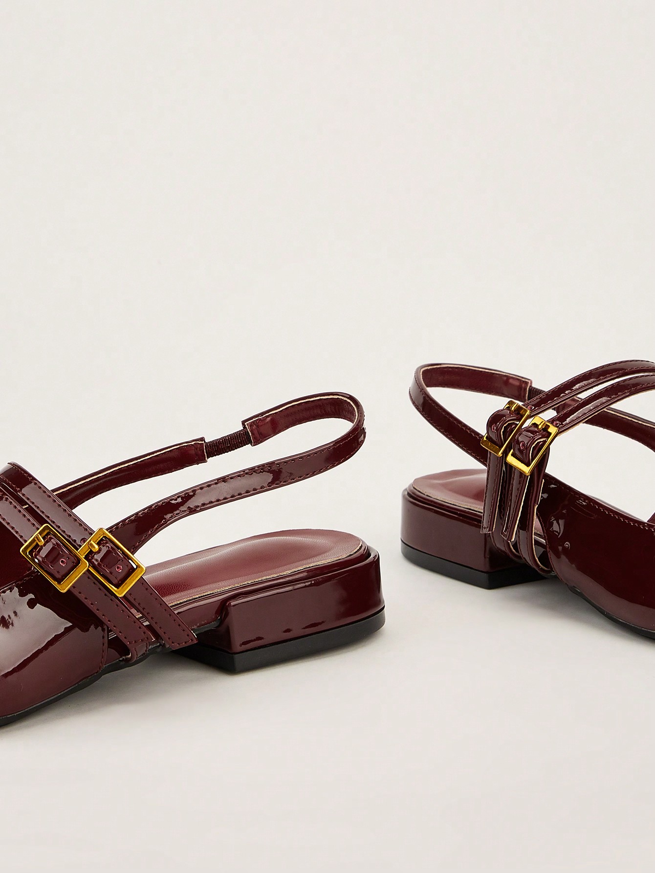 In Burgundy Women Shoes