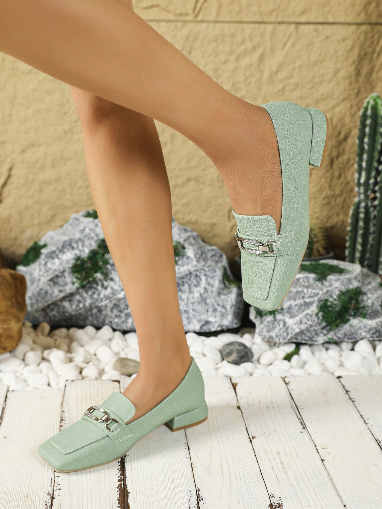 In Mint Green Women Shoes