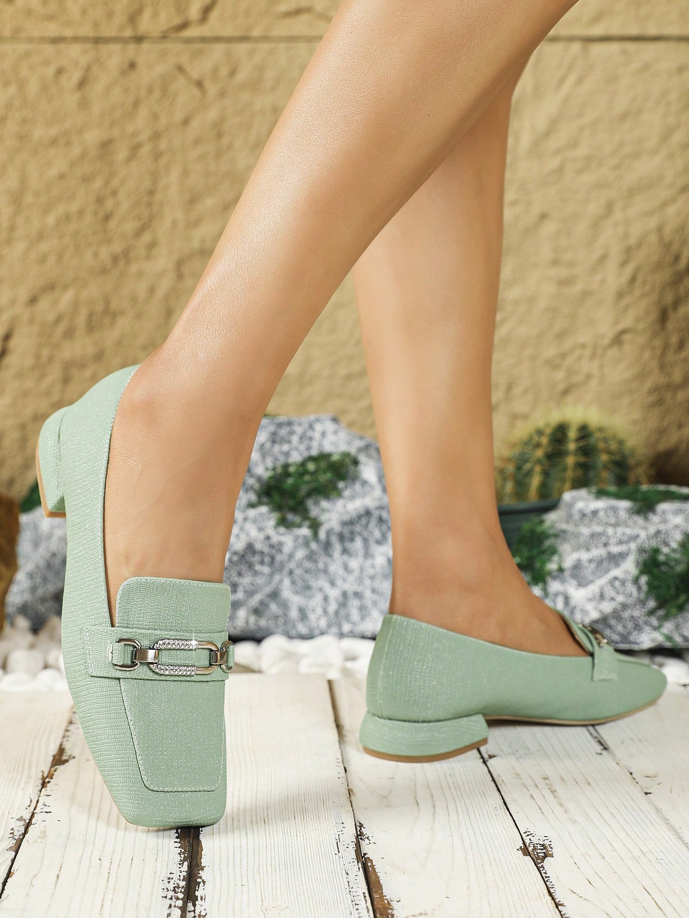 In Mint Green Women Shoes