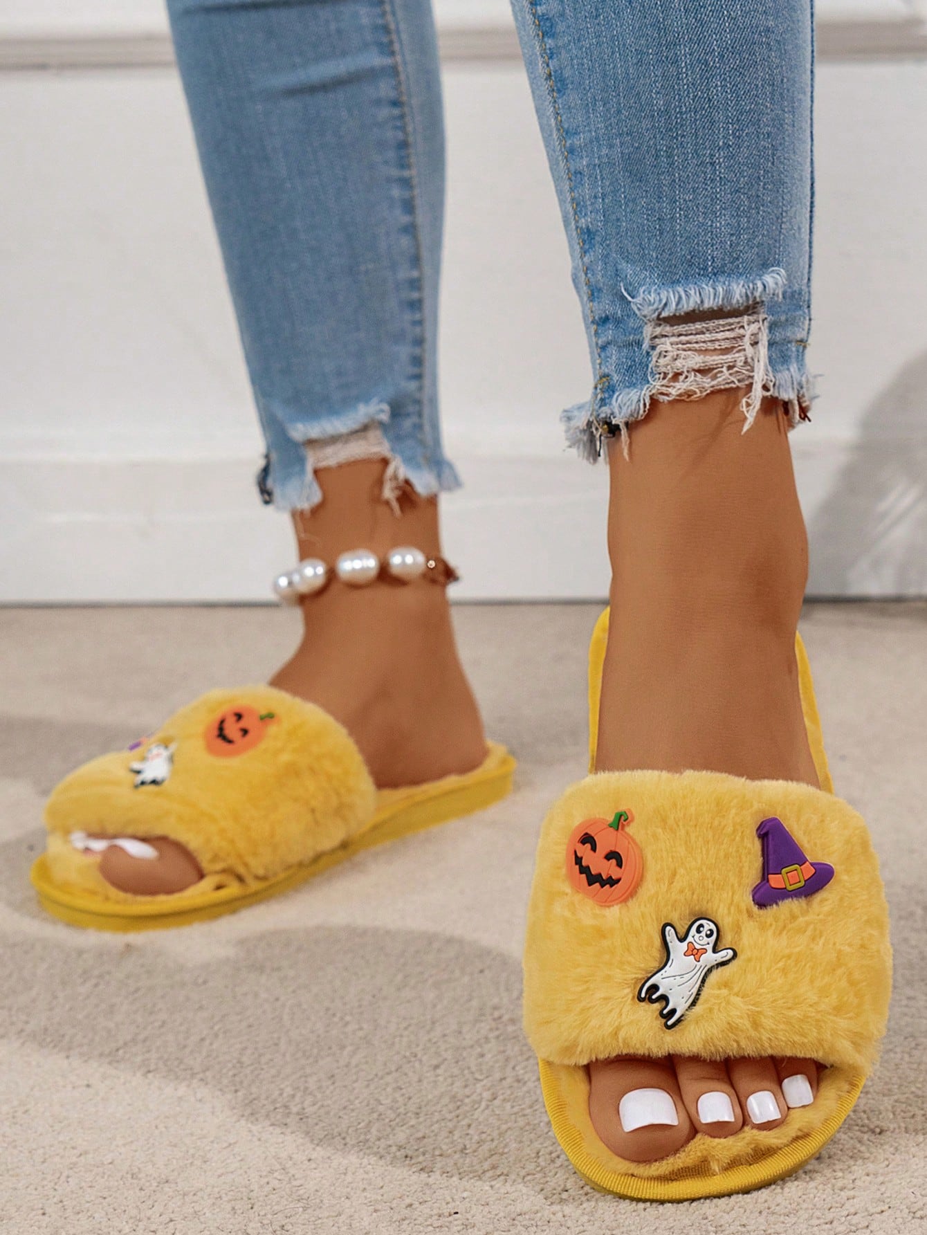 In Yellow Women Home Slippers