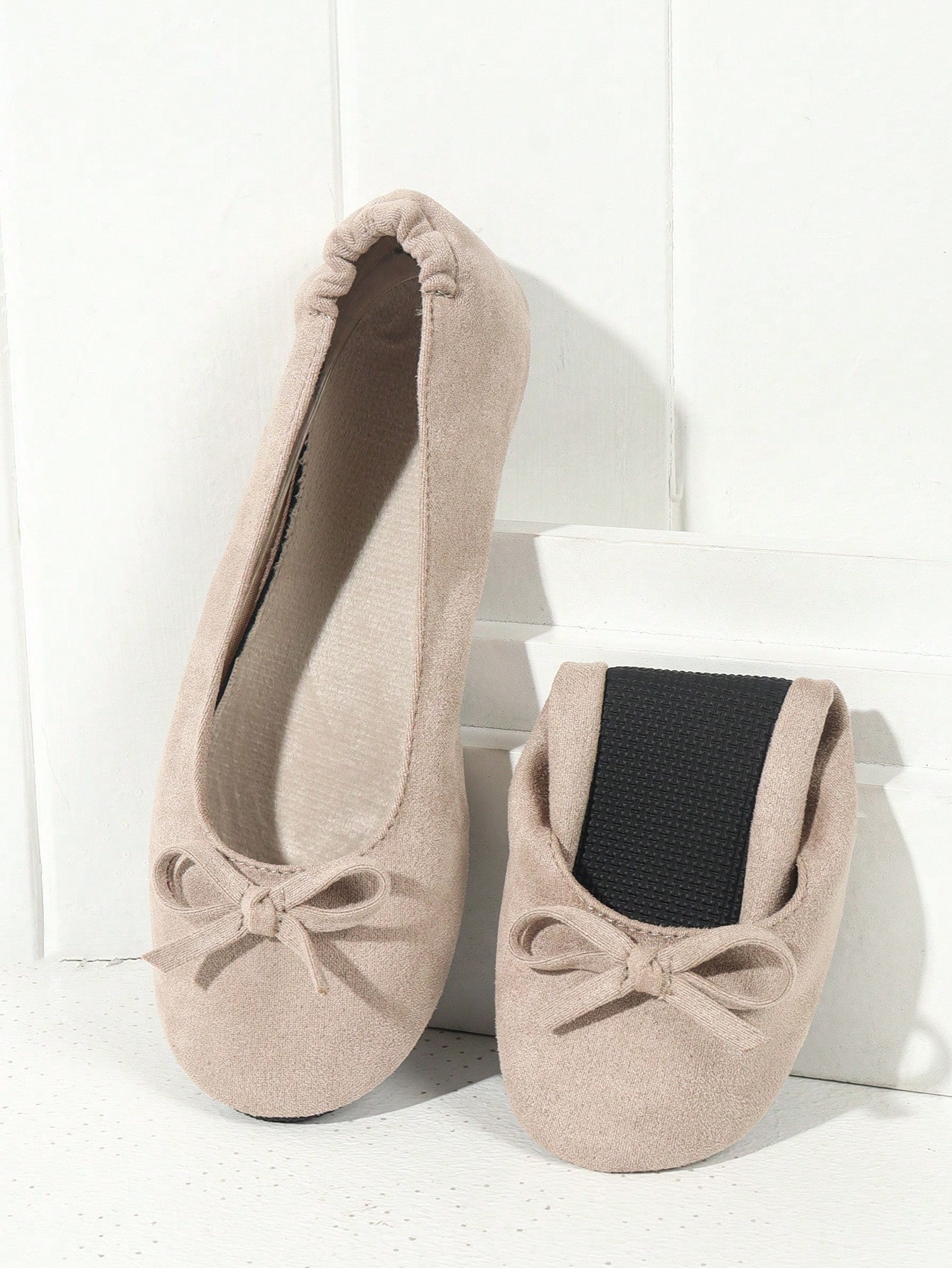 In Beige Women Flats