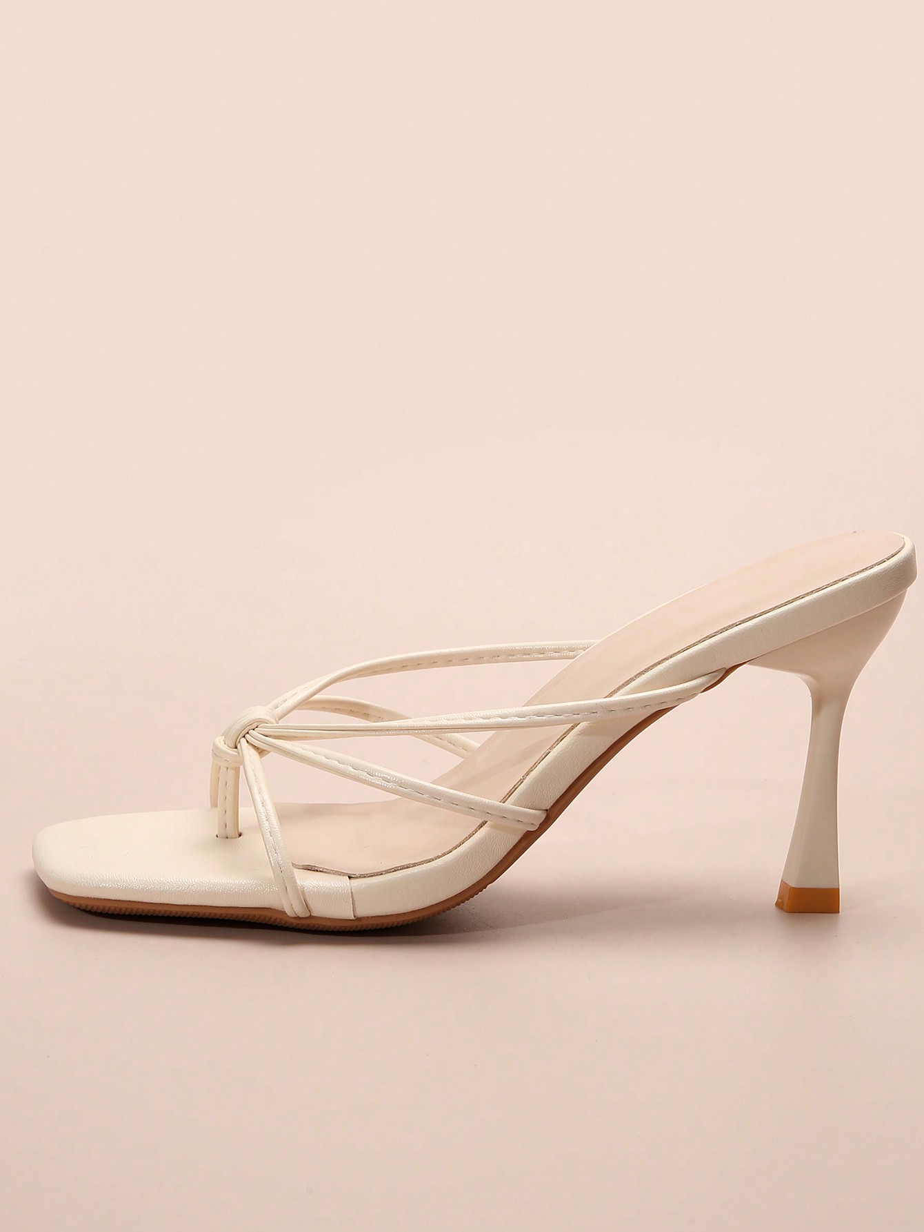 In Beige Women Heeled Sandals