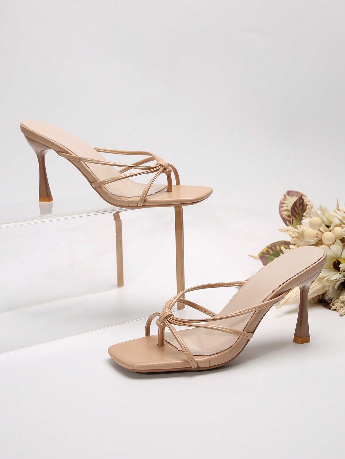 In Apricot Women Heeled Sandals