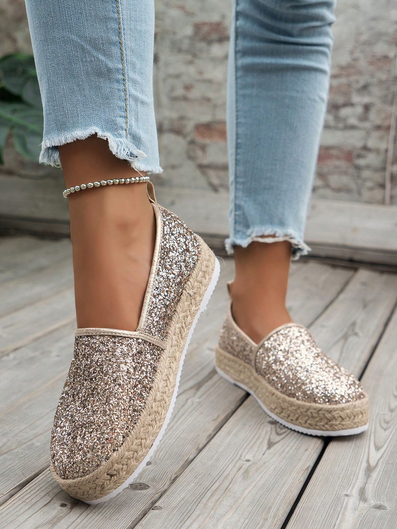 In Gold Women Wedges & Flatform