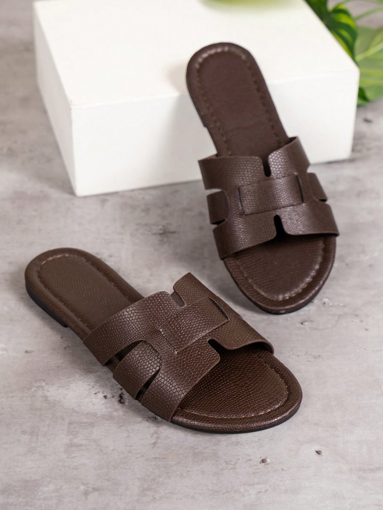 In Mocha Brown Women Flat Sandals