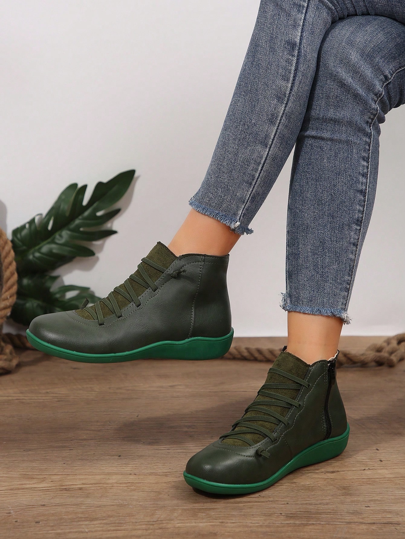 In Green Women Ankle Boots & Booties