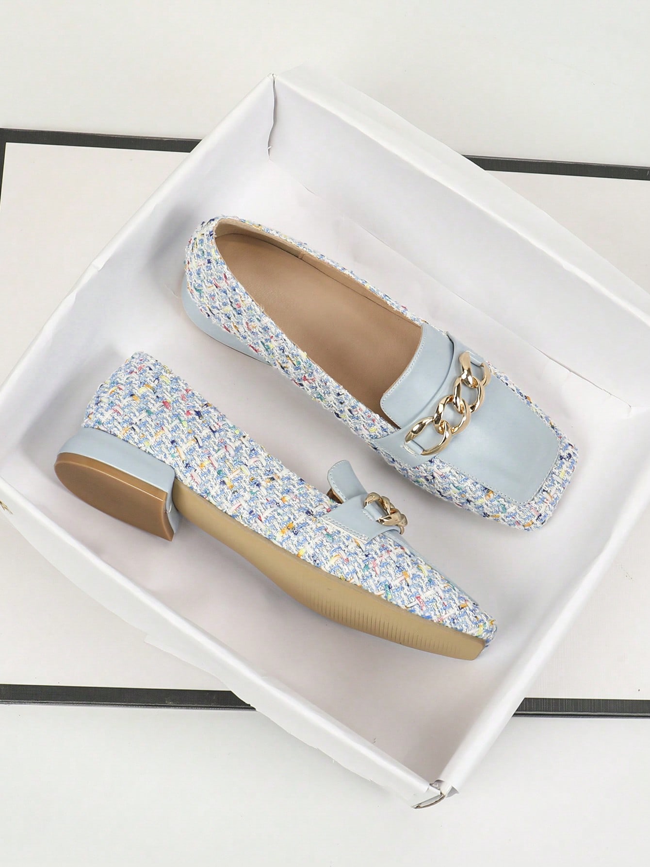 In Baby Blue Women Flats